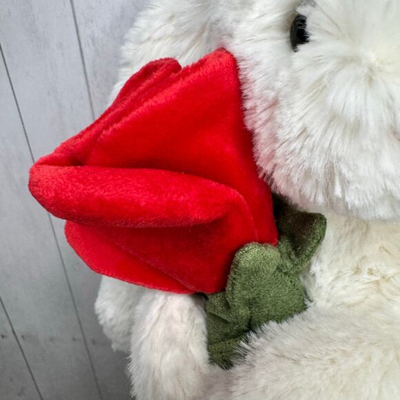 Jellycat Blossom Cream Bunny Rose Jellycat Bashful Bunny Valentines Day NEW - Picture 4 of 13